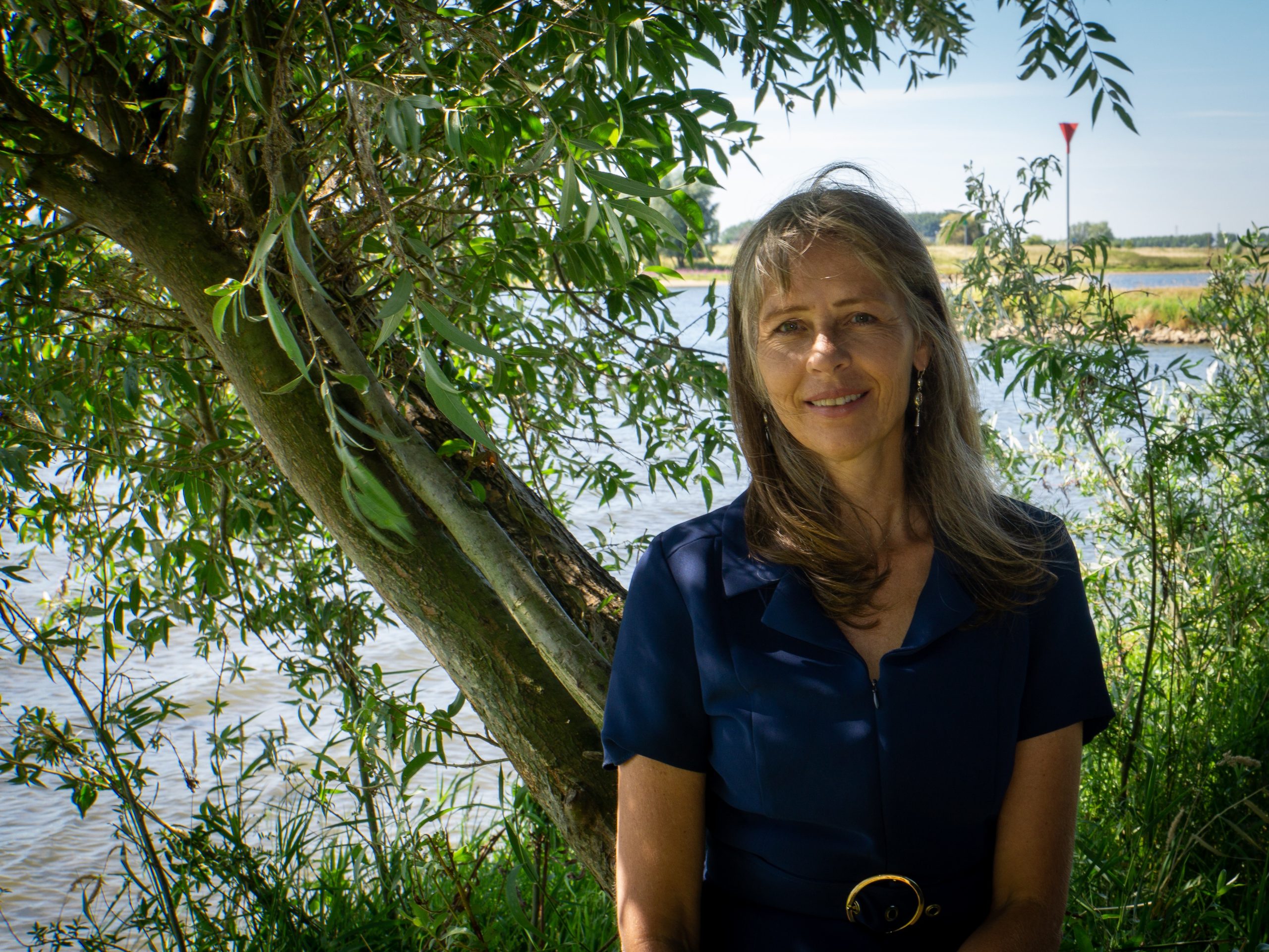 Portret water liggend